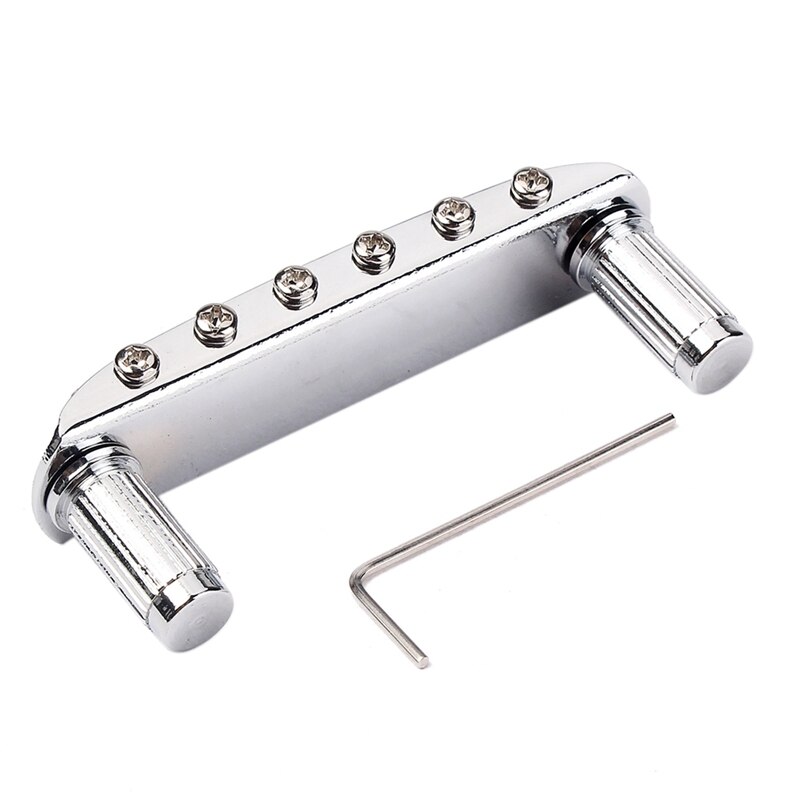 Gitaar Metalen Brug Met Studs Wrench Chroom Gitaar Brug Voor 6 Snarige Gitaar