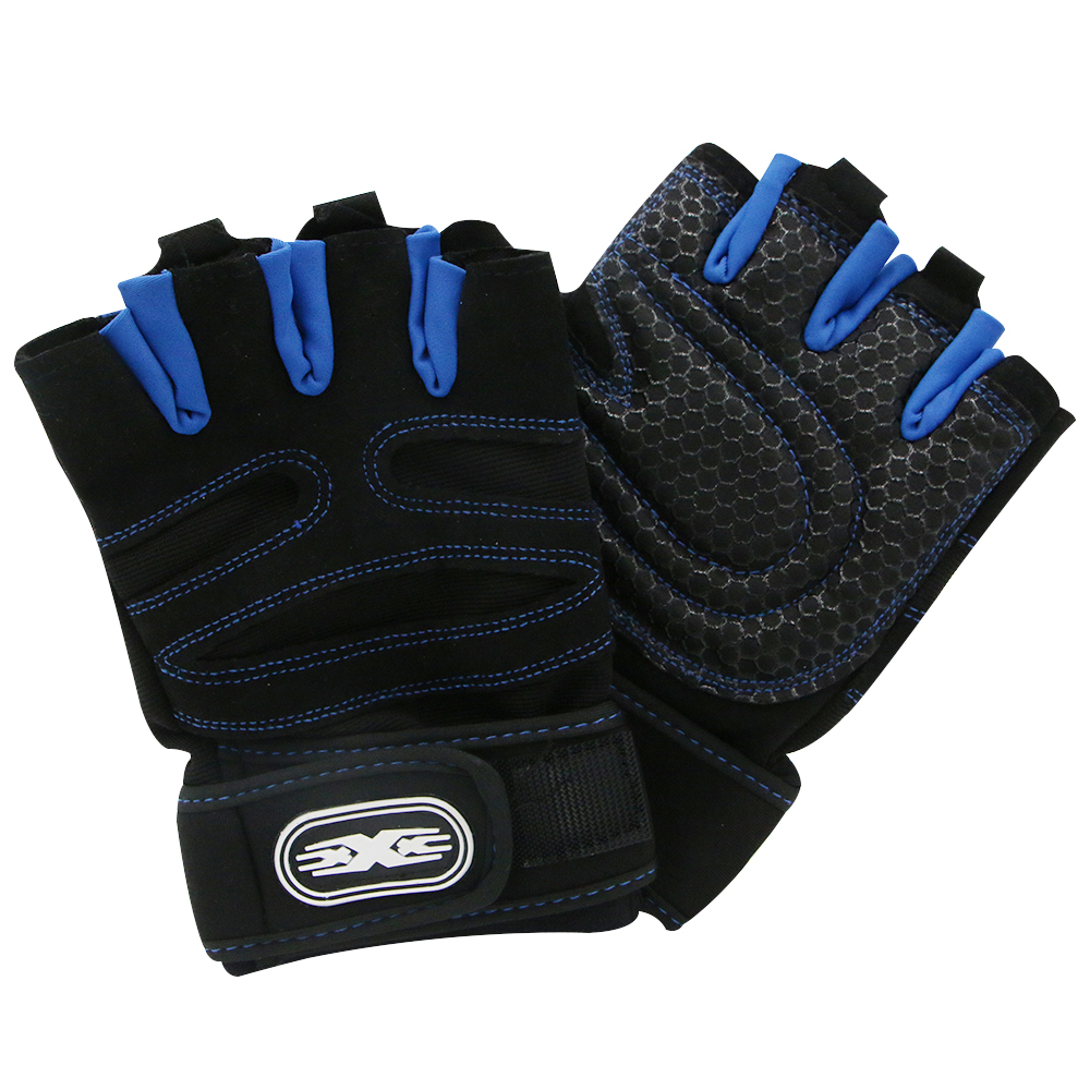 Men Gym Gloves Weightlifting Bodybuilding Training Fitness Fingerless Gloves Half Finger Cycling Gloves Non-Slip Wrist Support: Burgundy / M