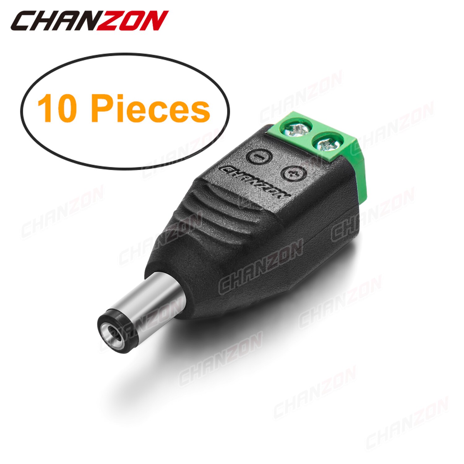 10Pcs 12V Dc Power Connector Jack 2.1Mm X 5.5Mm Vrouwelijke Stekker Socket Schroef Adapter Voor led Strip Cctv Camera Licht Aansluiting: 10pcs Female