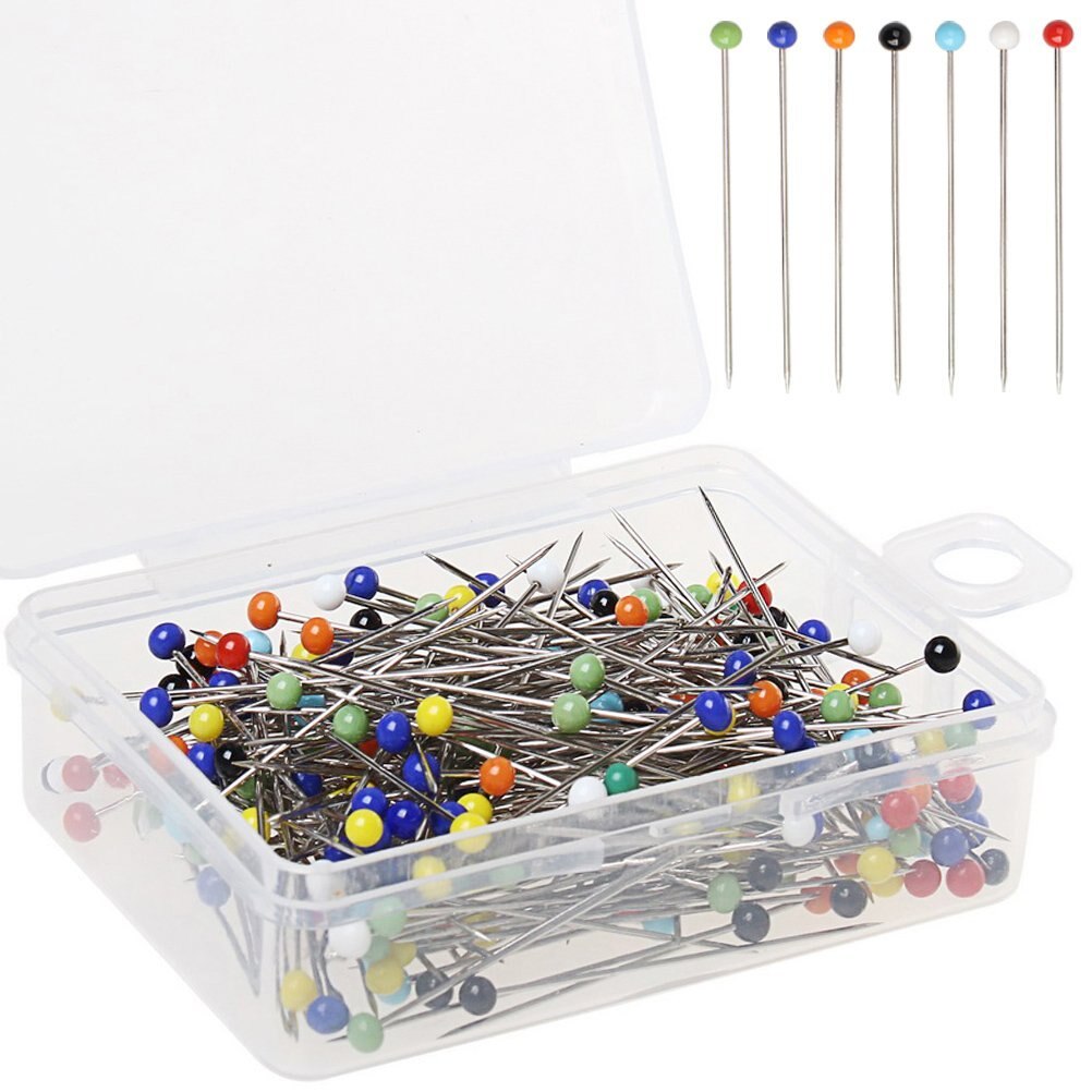 CNIM 250 Stuks Naaien Pinnen Bal Glas Head Pins Rechte Quilten Pins Voor Naaister Sieraden Decoratie: Default Title