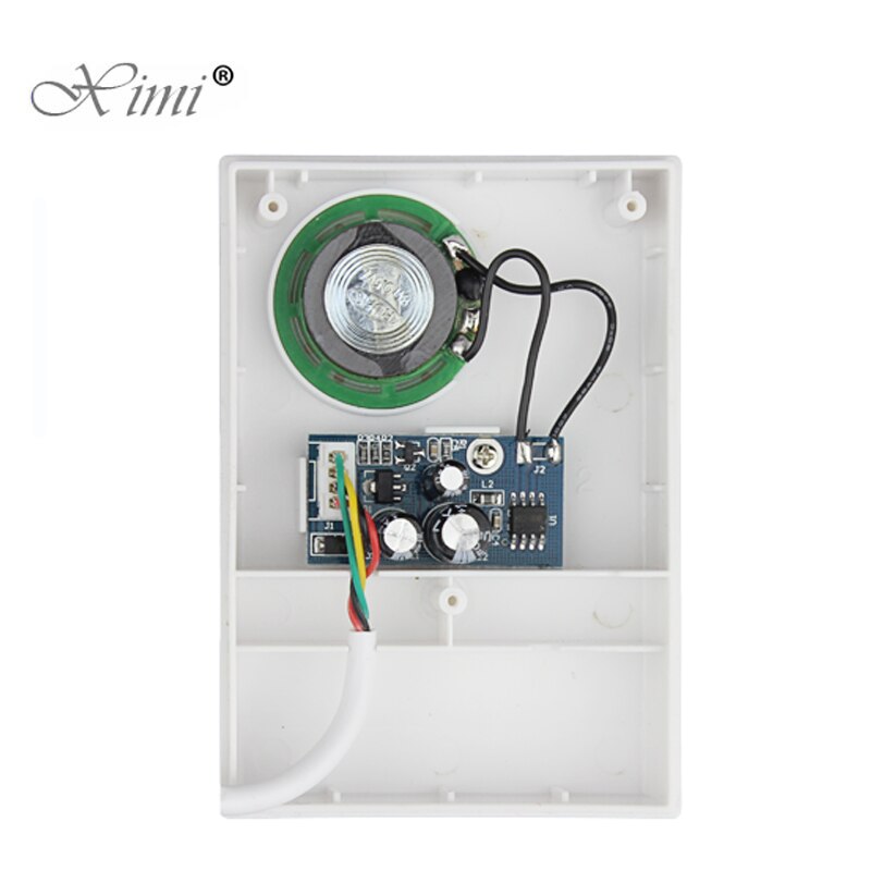Wired Door Bell Chime DC 12V Vocal Wired Doorbell Welcome Door Bell For Office Home Security Access Control System White