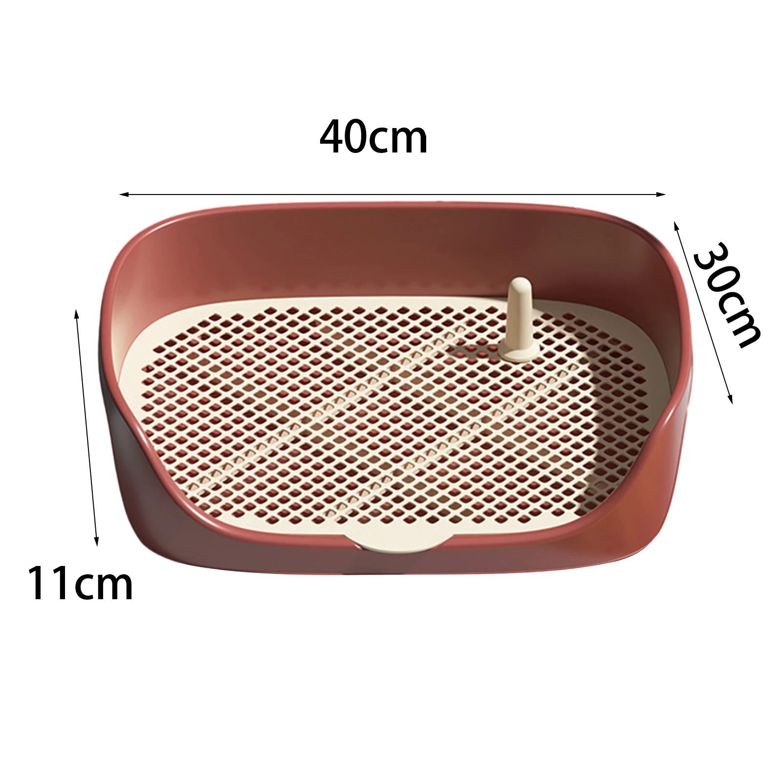 Pet Dog Toilet Portable Dog Potty Pan Trainer Litter Box Anti-Splash Pets Wc Toilet Puppy Kitten Cleaning Tool: Dark Khaki