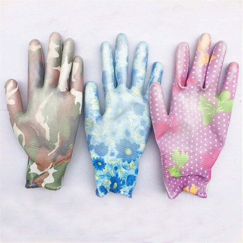 24Pairs Duurzame Antislip Tuinieren Handschoenen Voor Tuin Planten Werkhandschoenen Met Printing Hand Protecter Tuin Handschoenen