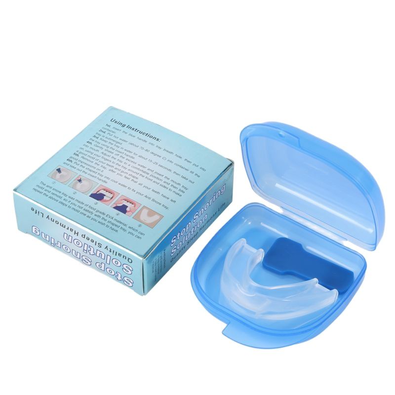 Silicone parar de ronco anti ronco bocal apneia guarda bruxismo bandeja sleep aid protetor bucal parar dentes moagem boca guarda