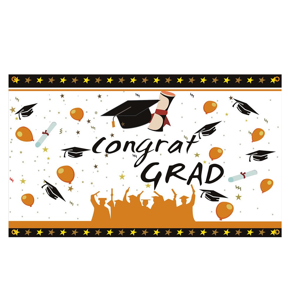 Diy Geadution Wall Banner Handmade Graduation Congrats Letters Pattern Background CLASS Party School Decoration Accessory: C