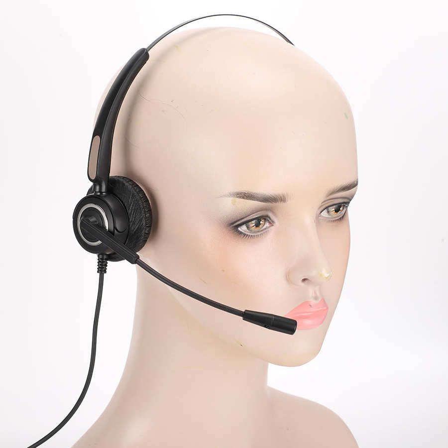 3.5mm H500 Call Center Headset Service Headphone Telephone Traffic Earphone Customer Communication 360 Degrees Computer Headset