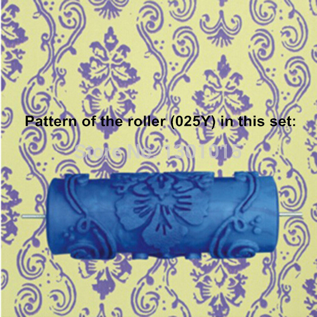 Patterns Wall Decoration Paint 5" Rubber Roller Brush Head Without Painting Tools Wallpaper Home Room Painting Machine: Space Gray