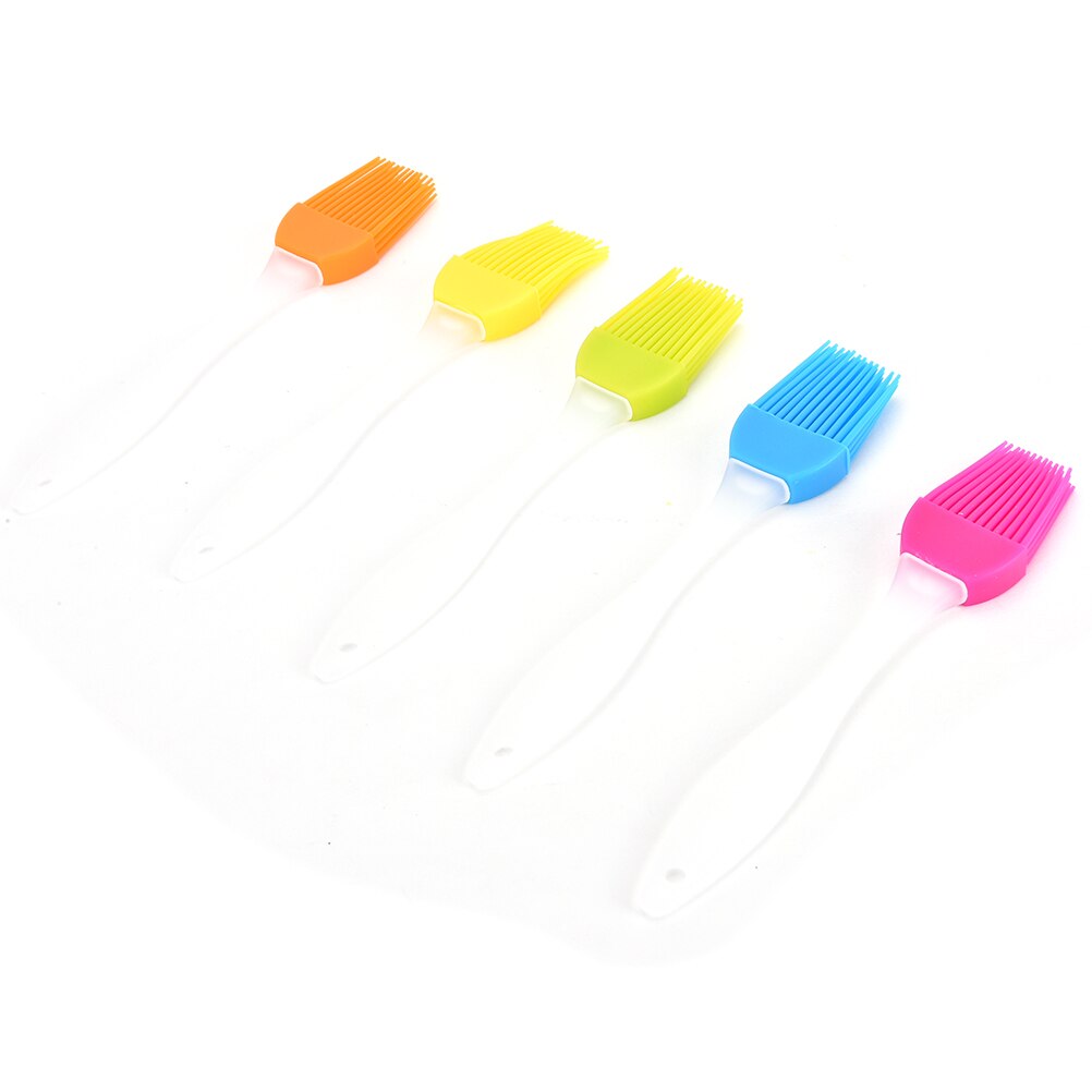 Pinceau à Gel de silice coloré, brosse à huile pour Barbecue, outil de cuisson à haute température, poignée en PP, 1 pièce