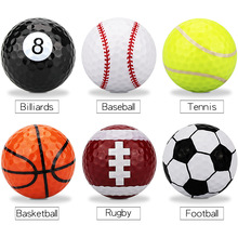 6pcs Golf Balls Practice Balls Colored Dual-Layer Practice Golf Ball for All Golfers