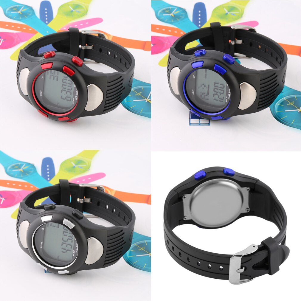 Infrared Digital HeartRate Monitor Watch Pulse Meter Sport Calorie Tester Business Casual !