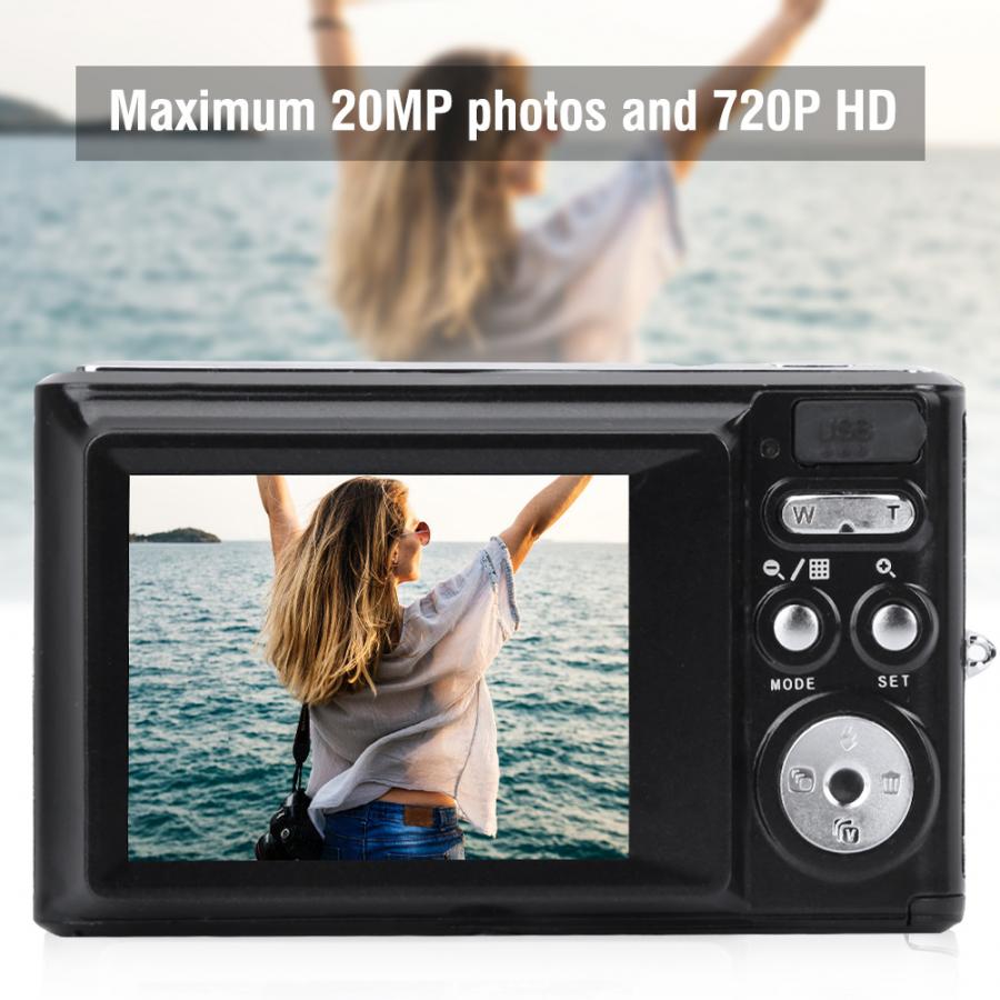 Caméra HD kamera 2.4 pouces écran Mini HD appareil photo numérique 8X Zoom optique 720P vidéo 20MP Image camaras