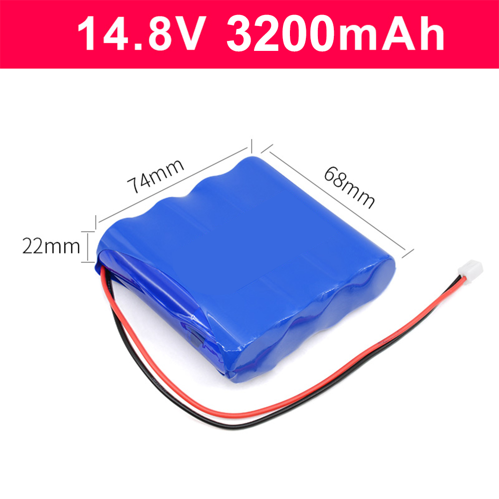 14.8V 18650lithium battery pack 16.8v large capacity 18650 battery audio LED light 18V rechargeable battery+BMS li ion 12v CE: Blue