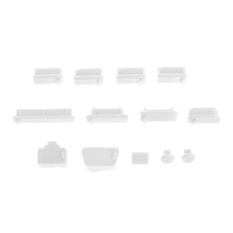 13PCS spine antipolvere porta dati in Silicone morbido Set di protezioni USB prese per Laptop coperchio antipolvere coperchio tappo Computer PC
