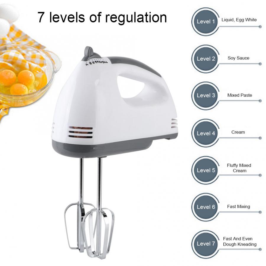7 prędkości ręczny mikser robić żywności ciasta mikser elektryczny trzepaczka robić jajek z prętem robot kuchenny urządzenie kuchenne 180W 110V 220V