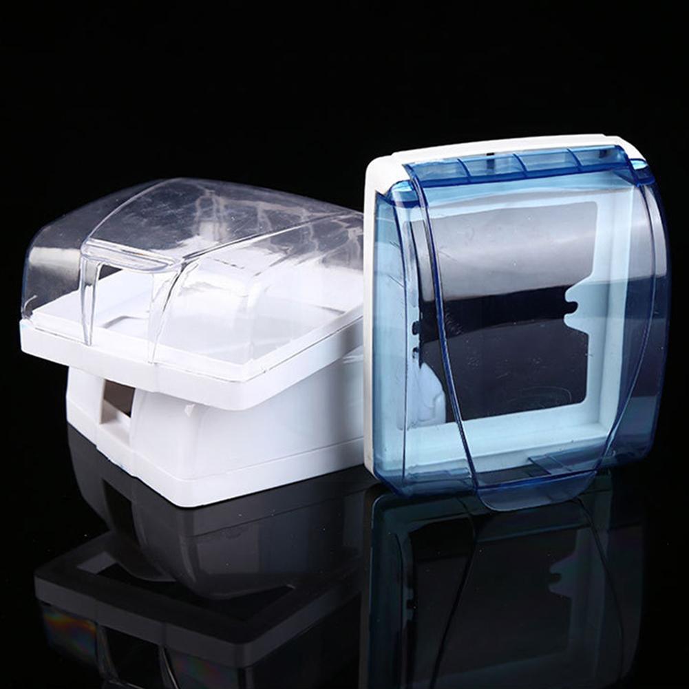 Interruptor de enchufe de Caja impermeable, tapa de tapa abatible alta, transparente, para cocina, baño, A7K8