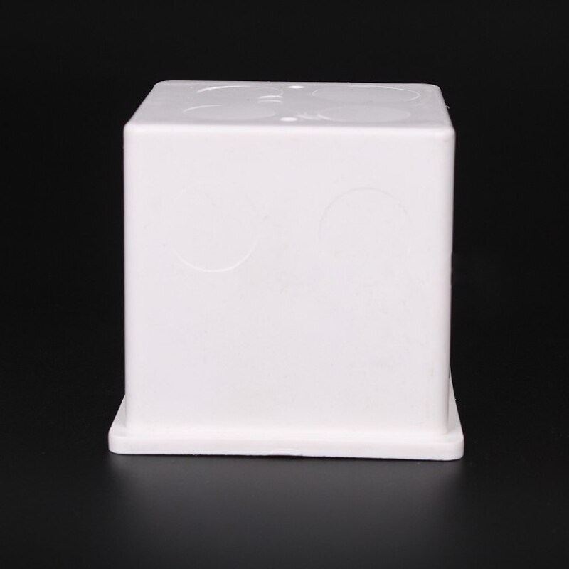 Type 86 Wall Wiring Bottom Box 75mm Concealed Wall Mount Switch Box PVC Junction Box Flame Retardant