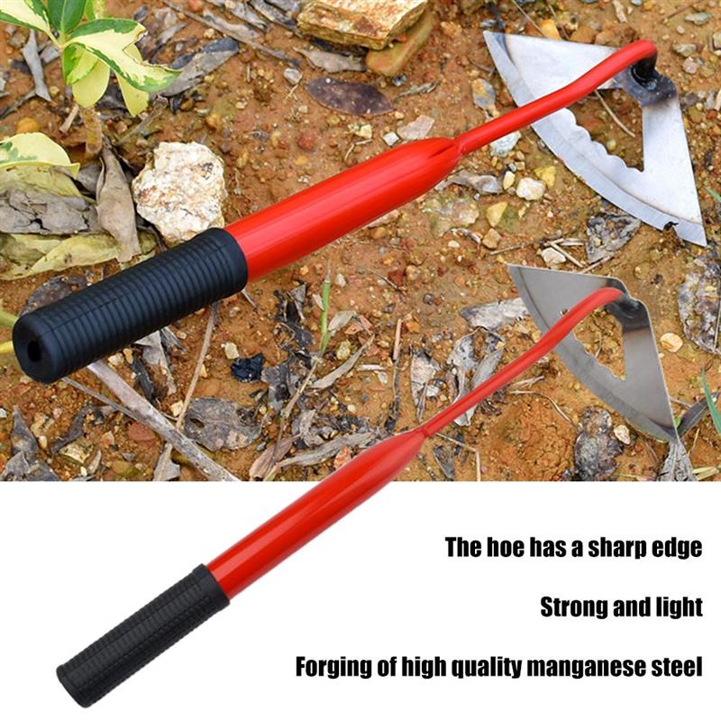 Zappa cava temprata in acciaio portatile diserbo rastrello giardino piantare zappa per coltivatore di ortaggi diserbo strumento di giardinaggio del terreno sciolto