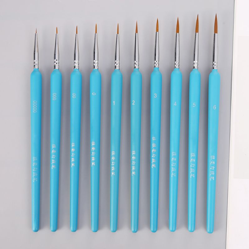3/10Pcs Professionele Hand Geschilderd Haak Lijn Pen Fijne Tip Aquarel Olieverf