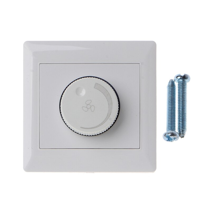 220V Adjustment Ceiling Fan Speed Control Switch Wall Button Dimmer Switch