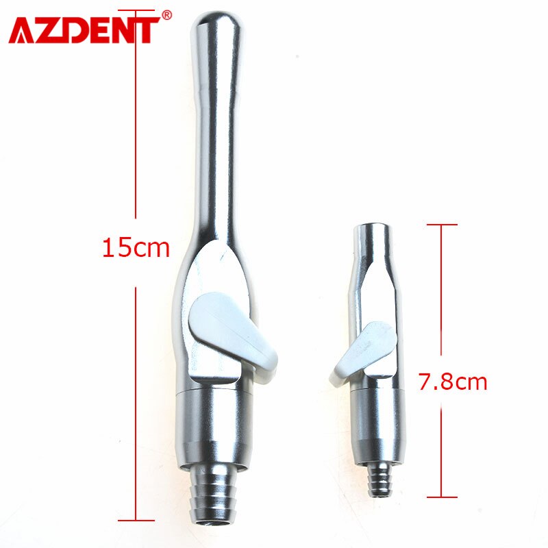 2 stk/sæt dental aluminium universal spyt ejektor sugeventiler se hve spids adapter dyse stærke og svage spidser