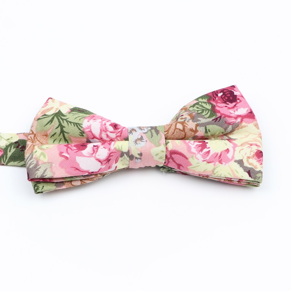 Nuevos pajaritas florales coloridas, corbatas de pajarita con estampado de algodón a la para niños, trajes de de boda para niños, corbatas de mariposa