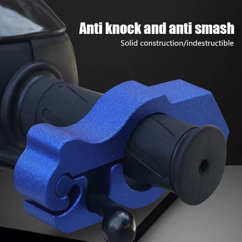 Blocco impugnatura per moto Blocco freno/manubrio/acceleratore per carichi pesanti che protegge la tua bici, il ciclomotore, sotto i 5 secondi! Antifurto