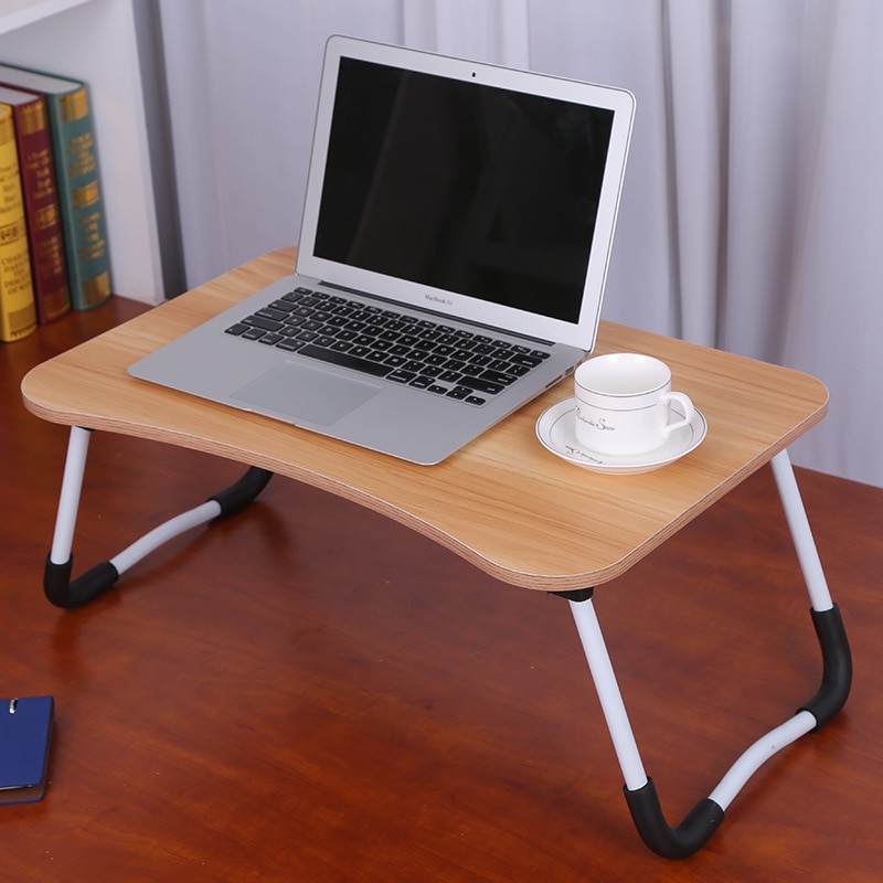 Frokost serverer sengebrett justerbar sammenleggbar med flip top og ben datamaskin desk stativ sammenleggbar laptop bord notebook skrivebord