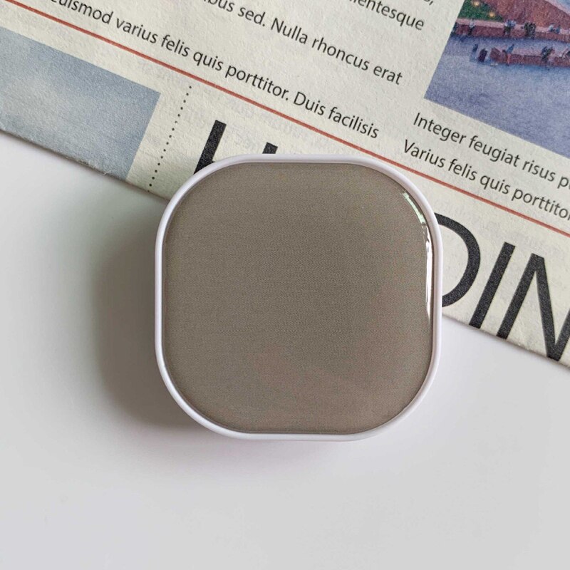 Support de téléphone portable de poignée d'airbag rétractable de colle de chute carrée pour des iphone samsung xiaomi support de support de couleur unie: 7gray