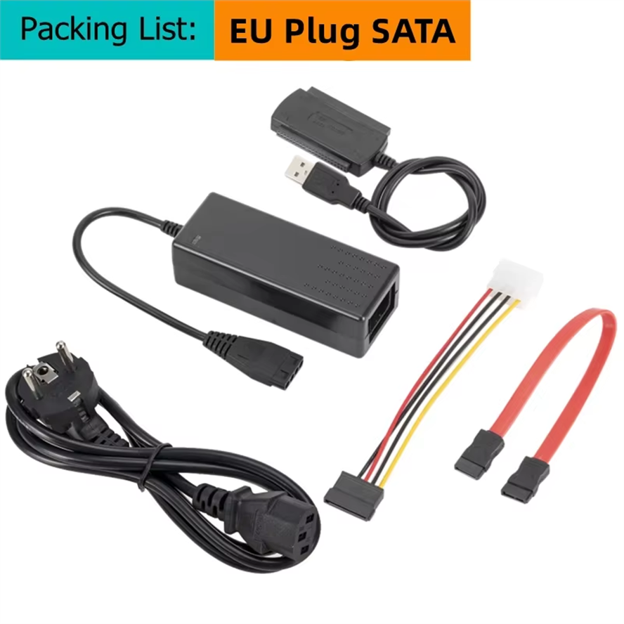 Interfejs USB robić podłączenia dysków twardych 2,5 i 3,5 cala IDE i SATA, adapter konwerter USB 2.0 na IDE SATA S-ATA HDD