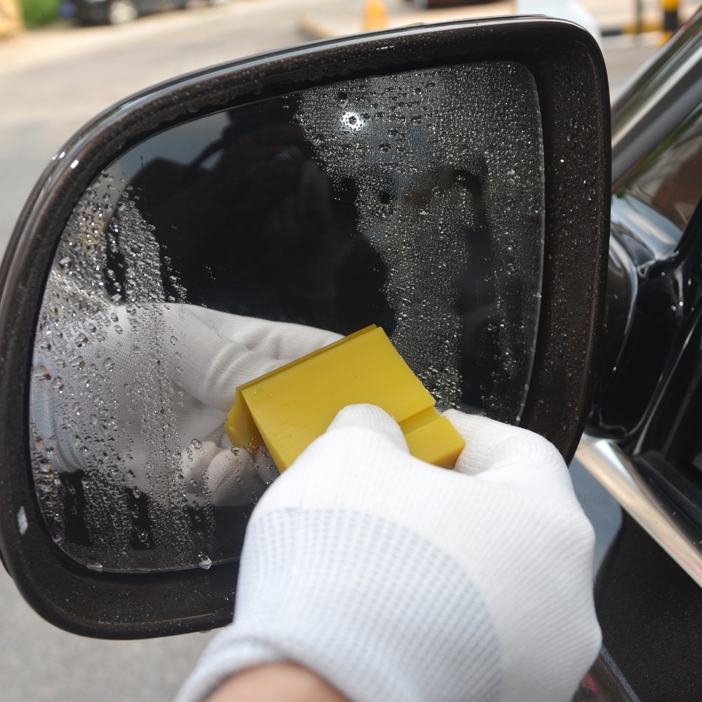 EHDIS Vinyl Film Car Wrap Yellow Turbo Squeegee Car Cleaning Tools Ice Scraper Tube Rubber Squeegee Water Decal Wiper Scraper