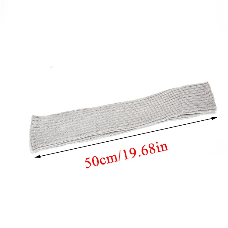 Calentadores de brazo de lana para mujer, manguitos finos largos de punto, sin dedos, informales, cálidos y suaves, guantes de mujer,