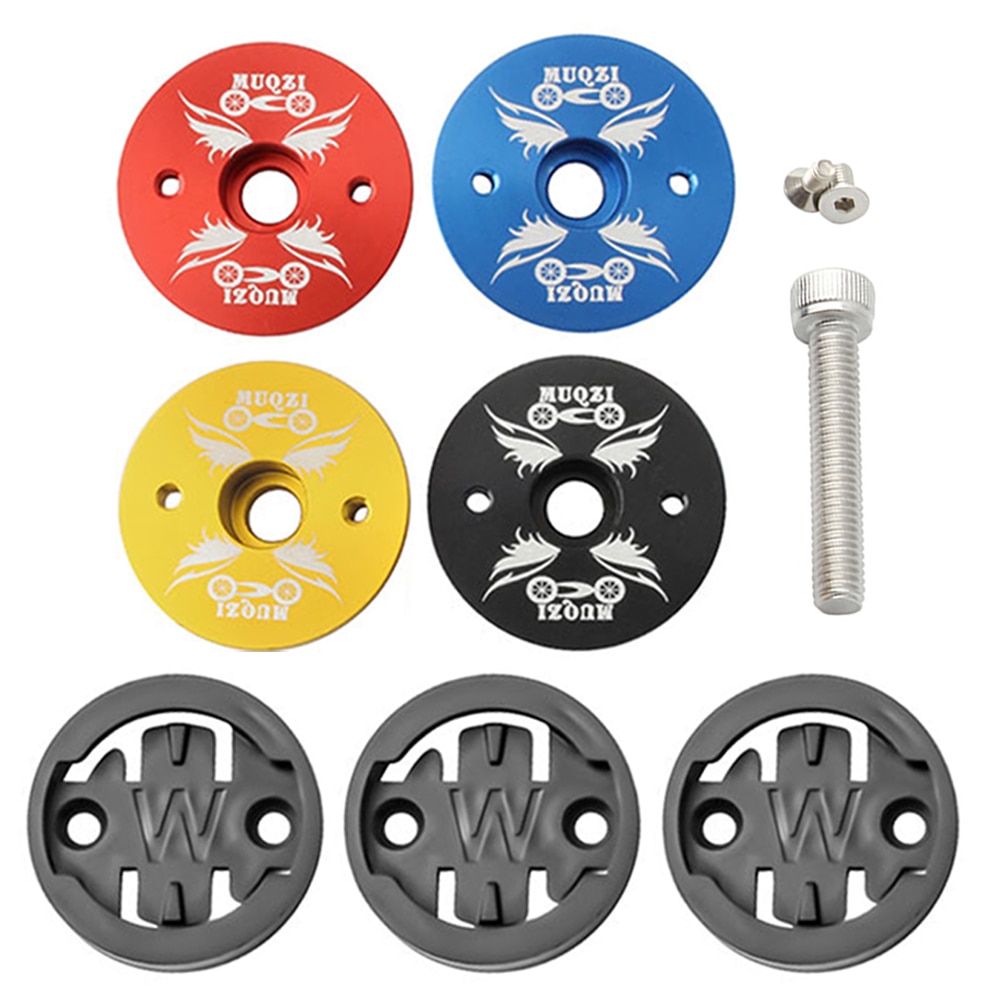 Mountainbike Stuurpen Top Cap Computer Houder Snelheidsmeter Beugel Muqz Fiets Accessoires Voor Garmin Bryton Wahoo