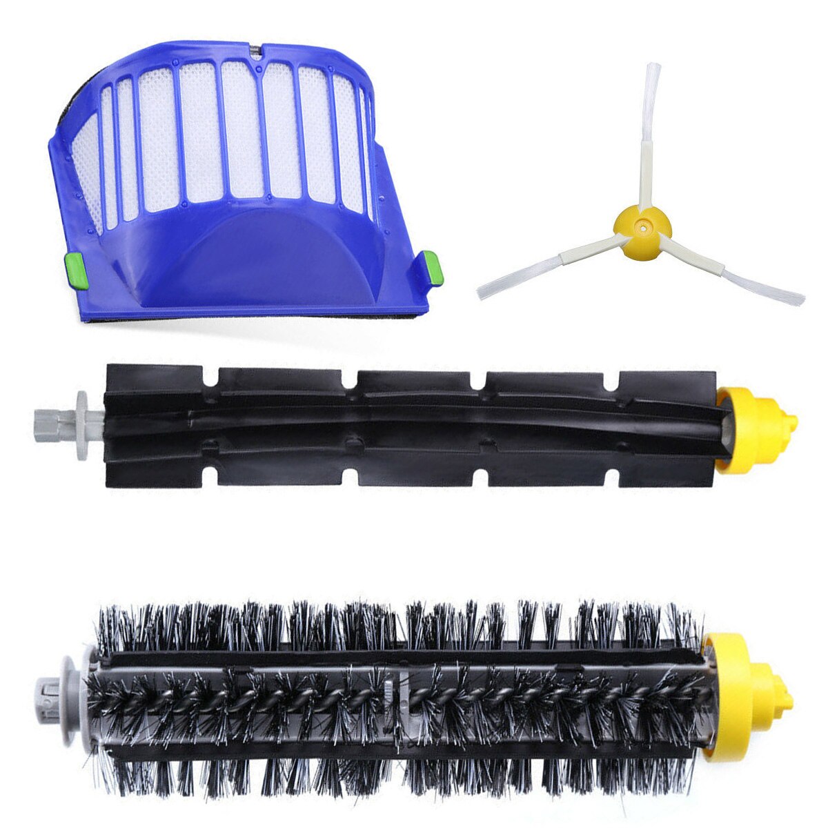 Kit de piezas de repuesto para IRobot Roomba 600 610 620 Serie 650 cepillo de filtro de vacío adecuado para IRobot Roomba Serie 600610620650