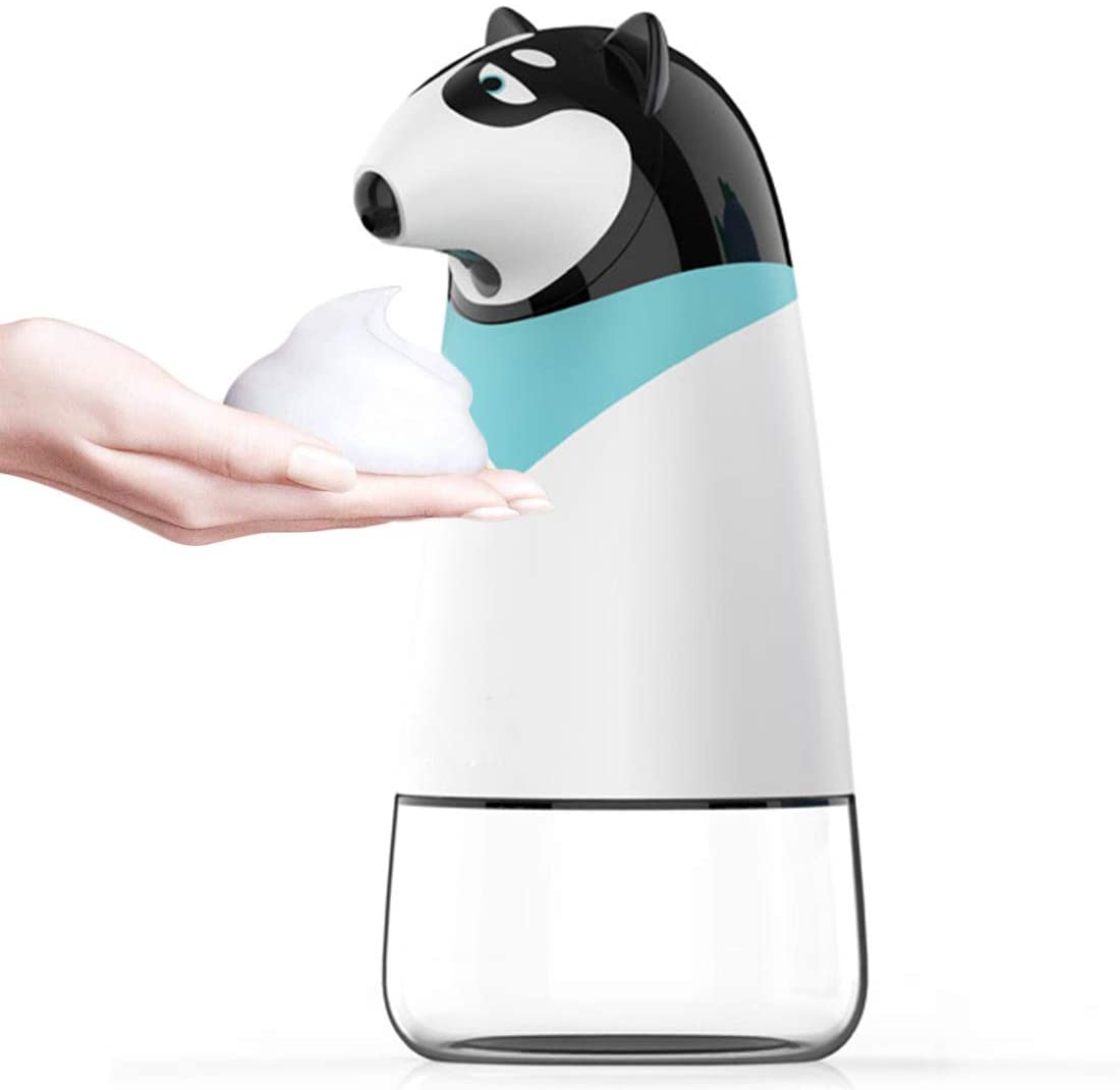 Cartoon Kids Soap Dispenser Storage Auto Hands Free Countertop Soap Dispensers Automatic Soap Pump for Bathroom Kitchen Home: Dog