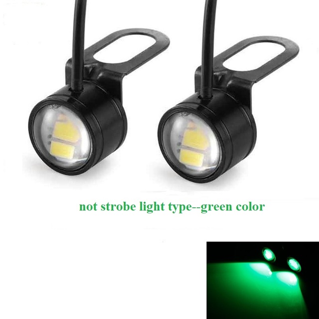 Luz Led superbrillante para motocicleta, lámpara de seguridad para conducción, freno inverso, antiniebla, accesorios para Moto, 2 piezas: Marfíl