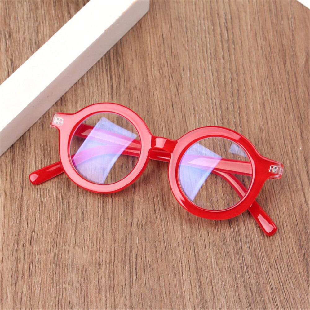 Longkeeper Kids Vintage UV400 Spektakel Ronde Brilmontuur Computer Gaming Clear Lens Uv Anti Blauw Licht Klinknagel Brillen: red frame