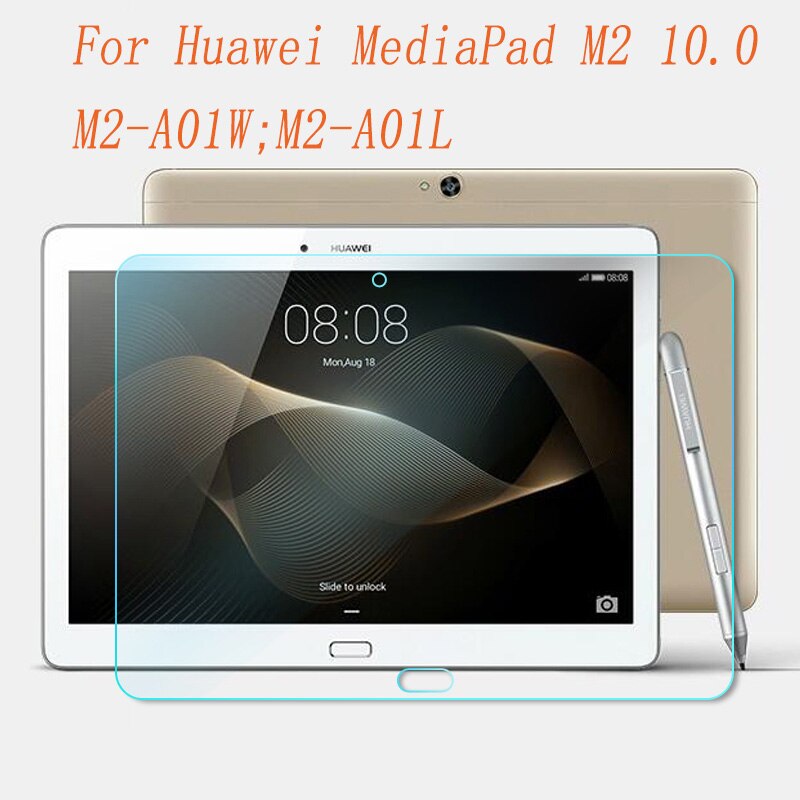 9h vidro temperado para huawei mediapad m2 10.0 protetor de tela para huawei mediapad m2 a01l a01w 10.0 Polegada tablet filme de vidro