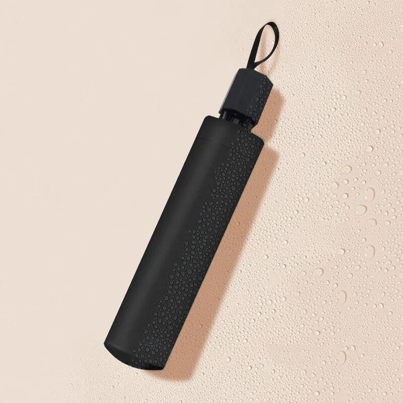 Super forte à prova de vento automático dobrável guarda-chuva masculino reforçado dobrável grande à prova de chuva sol proteção uv guarda-chuvas feminino: Branco