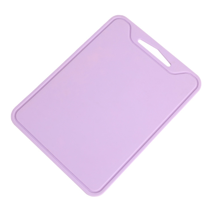 Reversible Silicone Cutting Board Non-slip Kitchen Mat for Meat and Vegetable Dishwasher Safe Chopping Board for Outdoor Camping: PURPLE