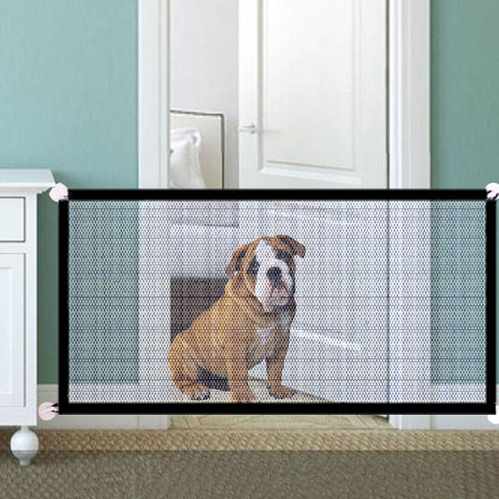Barrière pour animaux domestiques, filet d&#39;isolation pour chiens, maille pliante, garde de sécurité, clôture pour chiens, Protection des portes de la maison, séparation des animaux