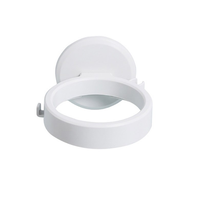 1 stk bærbar abs / akryl hårtørrer holder 3 farver vægmonteret badeværelse hylde opbevaring arrangør håndfri holder: Hvid
