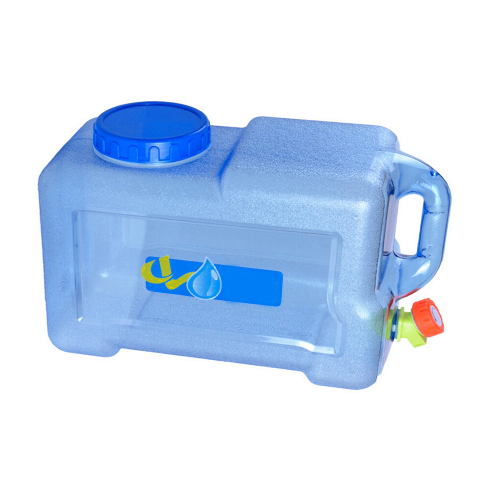 Portable Water Tank Container 12L Car Driving PC Thickened Water Bucket Container with Faucet for Camping Hiking: Default Title