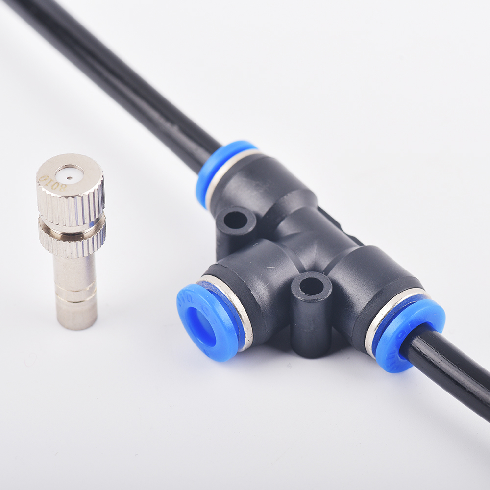 20Stck Niederdruck Beschlagen Kühlsystem Zerstäubung Düse 6mm Unterhose sperren Schnell Anschlüsse Befeuchten Bewässerung Landschaftsbau Spritzgerät