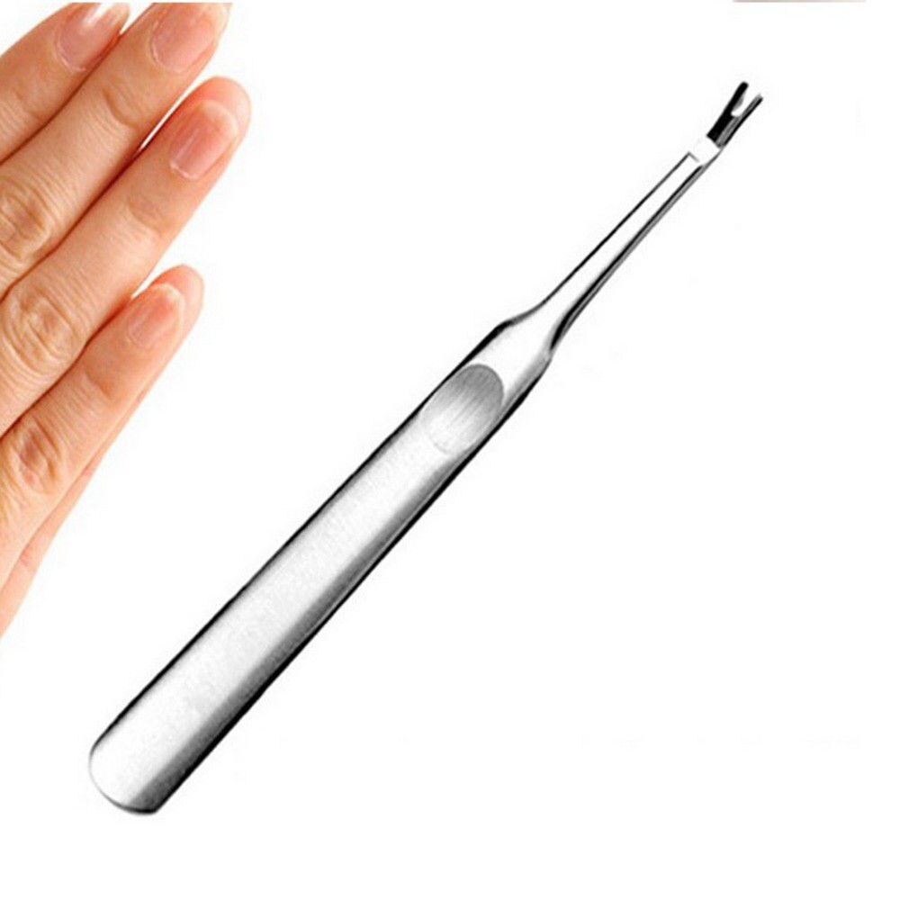 DAYFULI acier inoxydable cuticule poussoir tondeuse dissolvant pédicure manucure Nail Art outils jardin outils à main fourchette