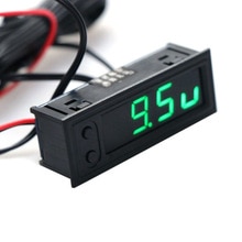 Digitale Auto LED Elektronische Uhr Zeit Spannung Temperatur Spannung Meter 12V: Grün