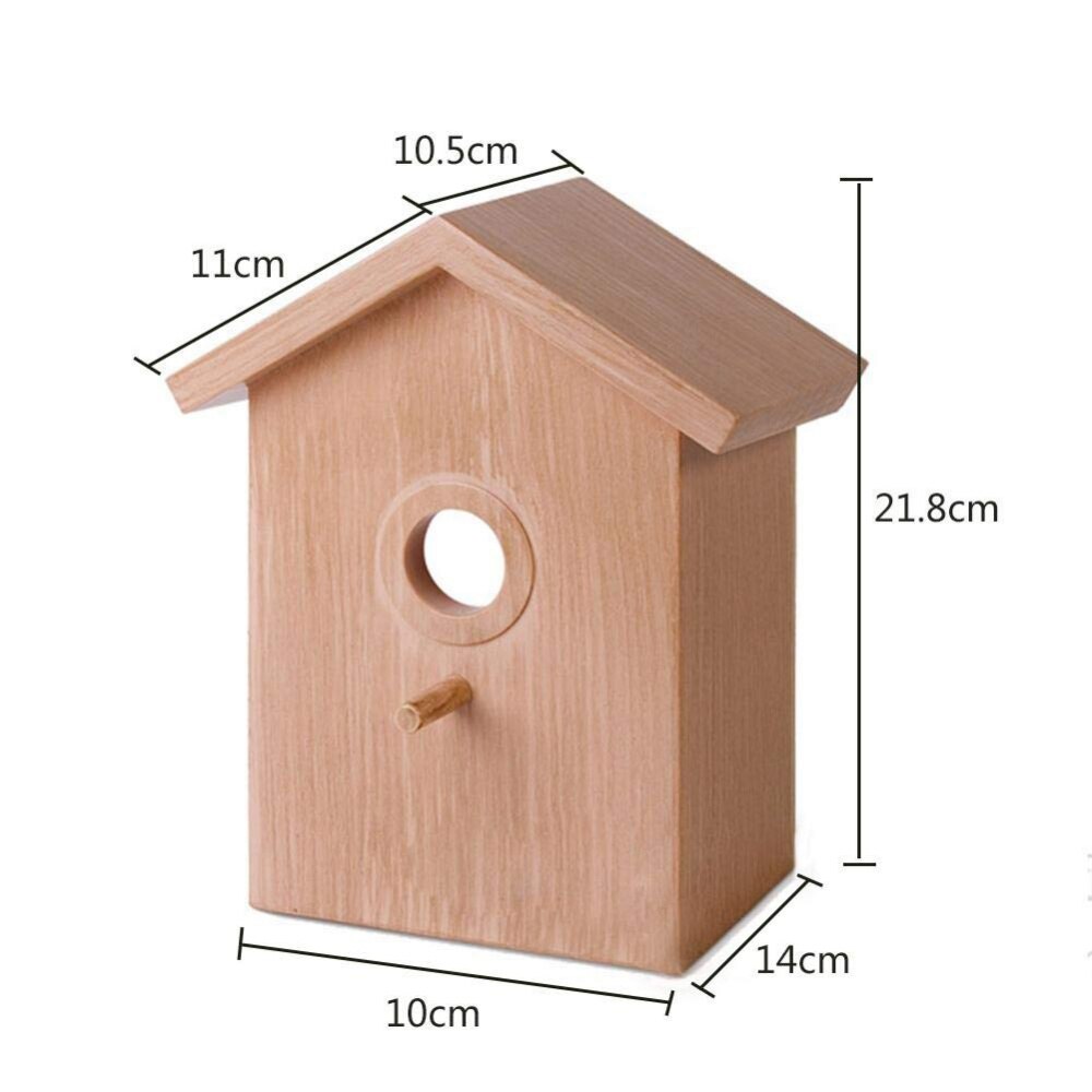 Window Bird House for Easy Observation Wooden Birdhouse Outdoors Bird Cages Nests Dropshiping