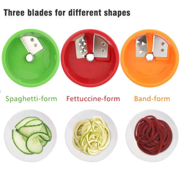 Handheld Spaghetti Vegetable Spiralizer Fruit Grater Spiral Slicer Vegetable Salad Cutter Carrot Cucumber Grater Spaghetti Maker