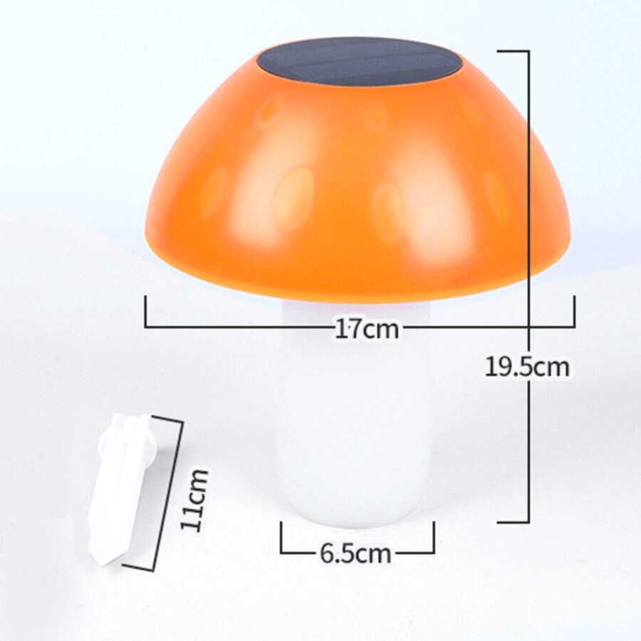 Thrisdar Gelb Pilz Solar- Nachtlicht Lampe draussen Solar- Weg Rasen Licht Wasserdicht Landschaft Solar- Garten Einsätze Licht