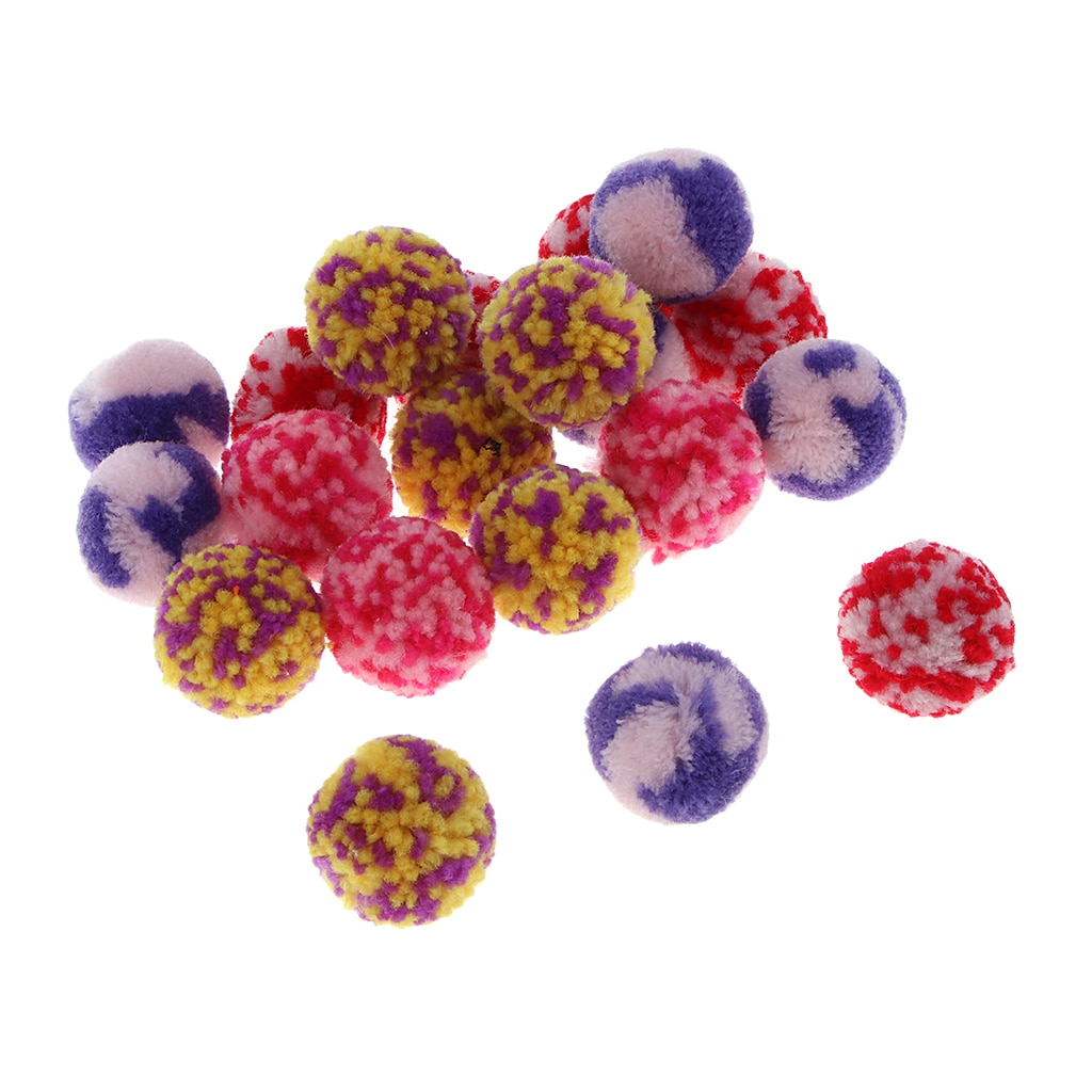 20 Pcs Pompoms Multi Kleur Voor Klaslokaal Kleuterschool Handgemaakte Sieraden Accessoires, Familie Handwerk Entertainment