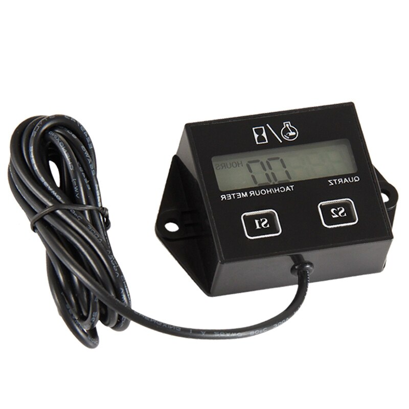 AU05-Toerenteller Voor Kleine Motor Meter Voor 2 4 Takt Kleine Motor Vervangbare Batterij Voor Atv Motorfiets Utv Motor